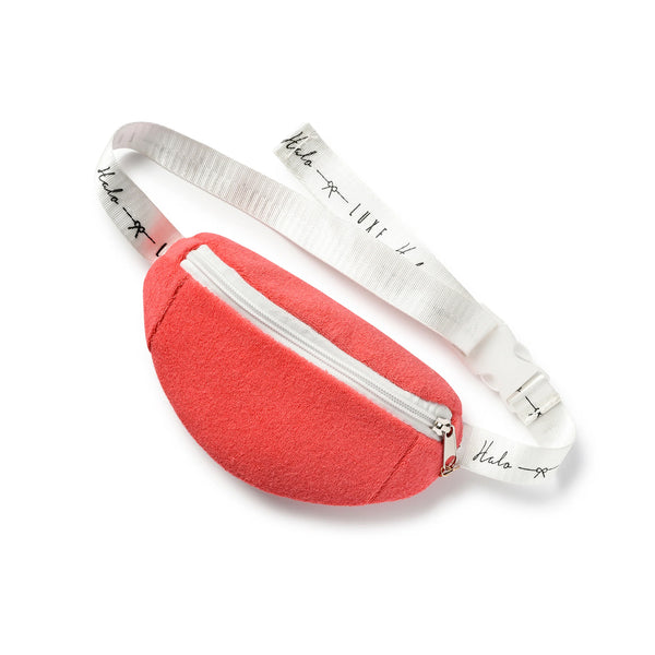Halo Luxe Terry Belt Bag - Strawberry