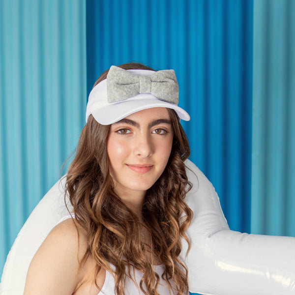 Halo Luxe Terry Visor - Heather Gray