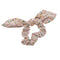 Halo Luxe  Lilly Floral Print Bow Scrunchie Blush