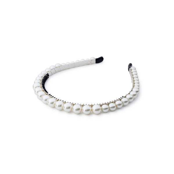 Halo Luxe Bon Bon Pearlized Tiara Headband - Pearl