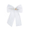 Halo Luxe Emma Organza Long Tail Clip - White
