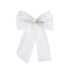 Halo Luxe Emma Organza Long Tail Clip - White