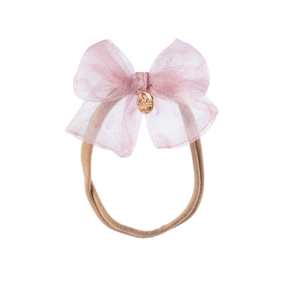 Emma organza baby band pink - Halo Luxe