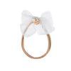 Halo Luxe Emma Organza Baby Band - White