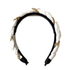 Evelyn Twisted Link Headband White