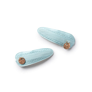 Forever eylet double clip set powder blue - Halo Luxe
