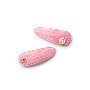 Forever eylet double clip set hot pink - Halo Luxe