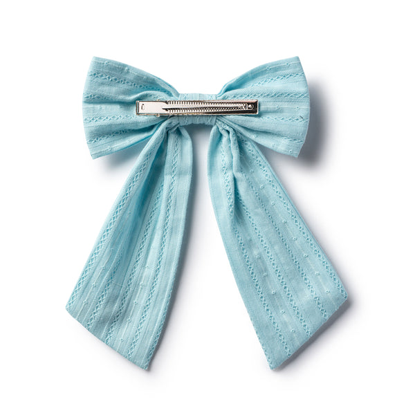 Forever eylet long tail clip powder blue - Halo Luxe