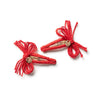 Halo Luxe Goldie Woolen Clip Set - Red