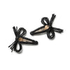 Halo Luxe Goldie Woolen Clip Set - Black