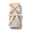 Halo Luxe Bow Logo Knit Baby Blanket - Neutral / Taupe