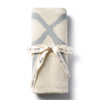 Halo Luxe Bow Logo Knit Baby Blanket - Powder Blue