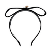 Halo Luxe Maddy Twill Bow Headband - Black