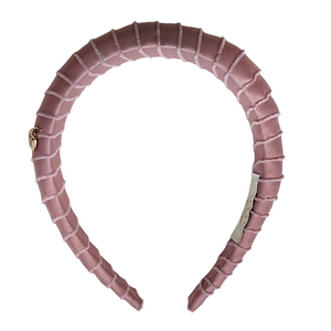 Noa Fringe Headband Dusty Rose - Halo Luxe