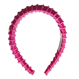 Noa Fringe Headband Hot Pink - Halo Luxe