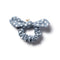 Halo Luxe Polka dot bow scrunchie - Chambray