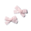 Halo Luxe Sweets Lace Double Bow Clip Set - Ballet Slipper