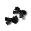 Halo Luxe Sweets Lace Double Bow Clip Set -  Black