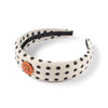 Halo Luxe Polka Dot Padded Headband - Cream / Black
