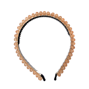 Crystal Tiara Peach - Halo Luxe