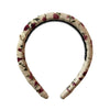 Halo Luxe Elsie Printed Corduroy Headband - Ivory Floral