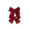 Halo Luxe Isla Lace Knit Bow Double Clip - Red