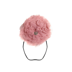 Halo Luxe Rose pink ponytail holder for girls